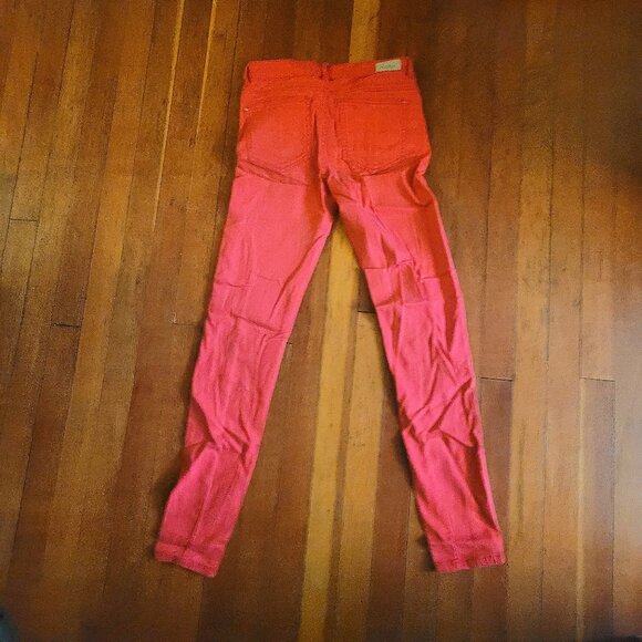 Zara Z1975 Slim Red Jeans BNWT sz 4 - Picture 3 of 8